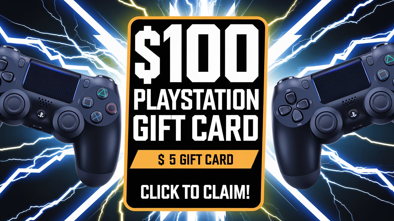 Playstation Gift Card For Free 2025 |Get Free PlayStation PSN Gift Card Codes in 2025