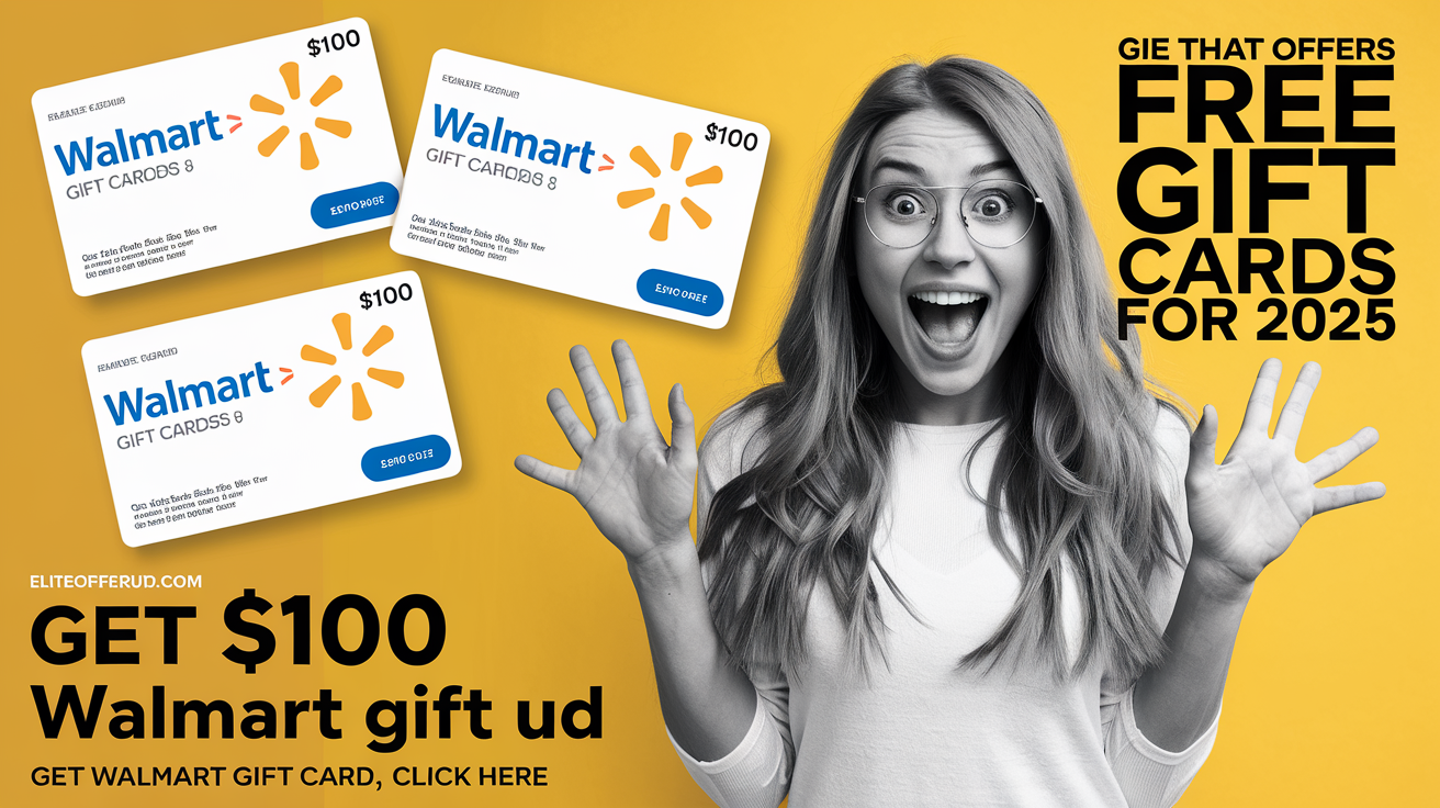 Walmart Gift Card For Free | Earn a Free Walmart Gift Card By Filling Surveys